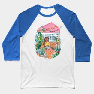 girl relax in green house Baseball T-Shirt